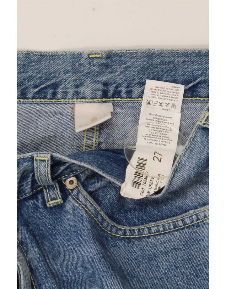 Dondup Jean droit vieilli femme W27 L28 coton bleu