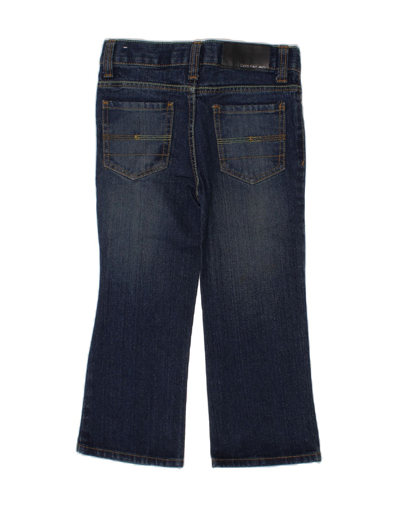 CALVIN KLEIN Girls Bootcut Jeans 3-4 Years W24 L16 Blue Cotton Vintage Calvin Klein and Second-Hand Calvin Klein from Messina Hembry 