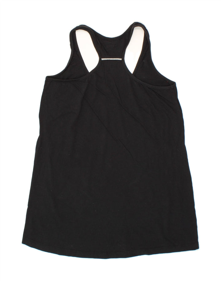 DIADORA Womens Vest Top UK 10 Small Black Cotton Vintage Diadora and Second-Hand Diadora from Messina Hembry 