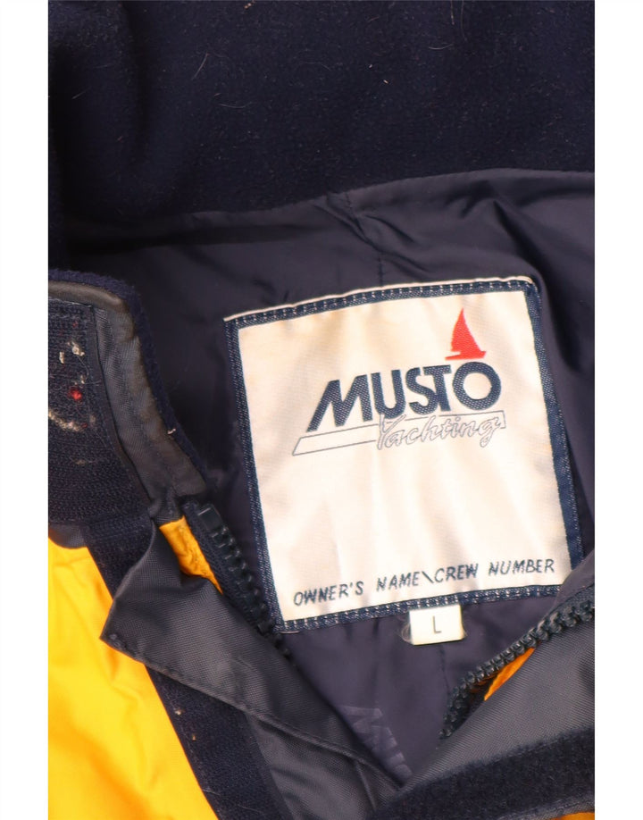 Musto Veste de ski pour homme UK 40 Large Jaune Colorblock Nylon