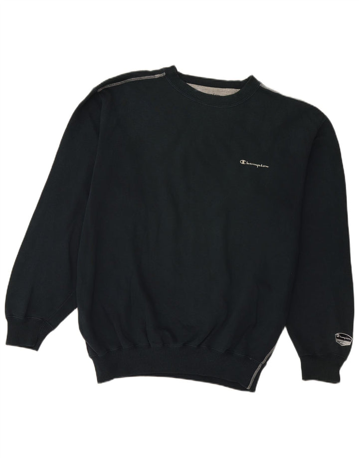 Champion Sweat-shirt pour homme en coton bleu marine 2XL