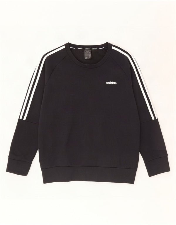 Adidas Sweat-shirt pour femme UK 16/18 Large Noir Coton