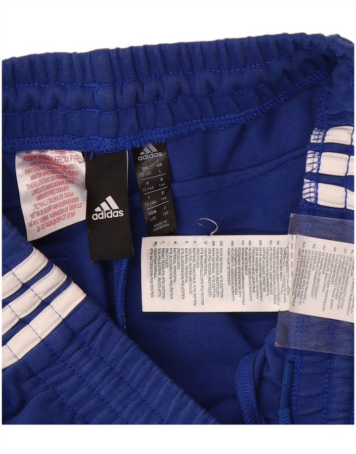 ADIDAS Pantalon de Survêtement Garçon Joggers 13-14 ans Bleu Coton