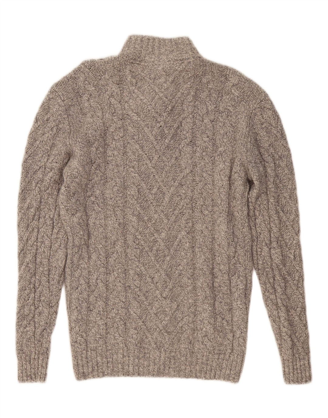 WESTBURY Pull col boutonné pour homme en laine gris moyen