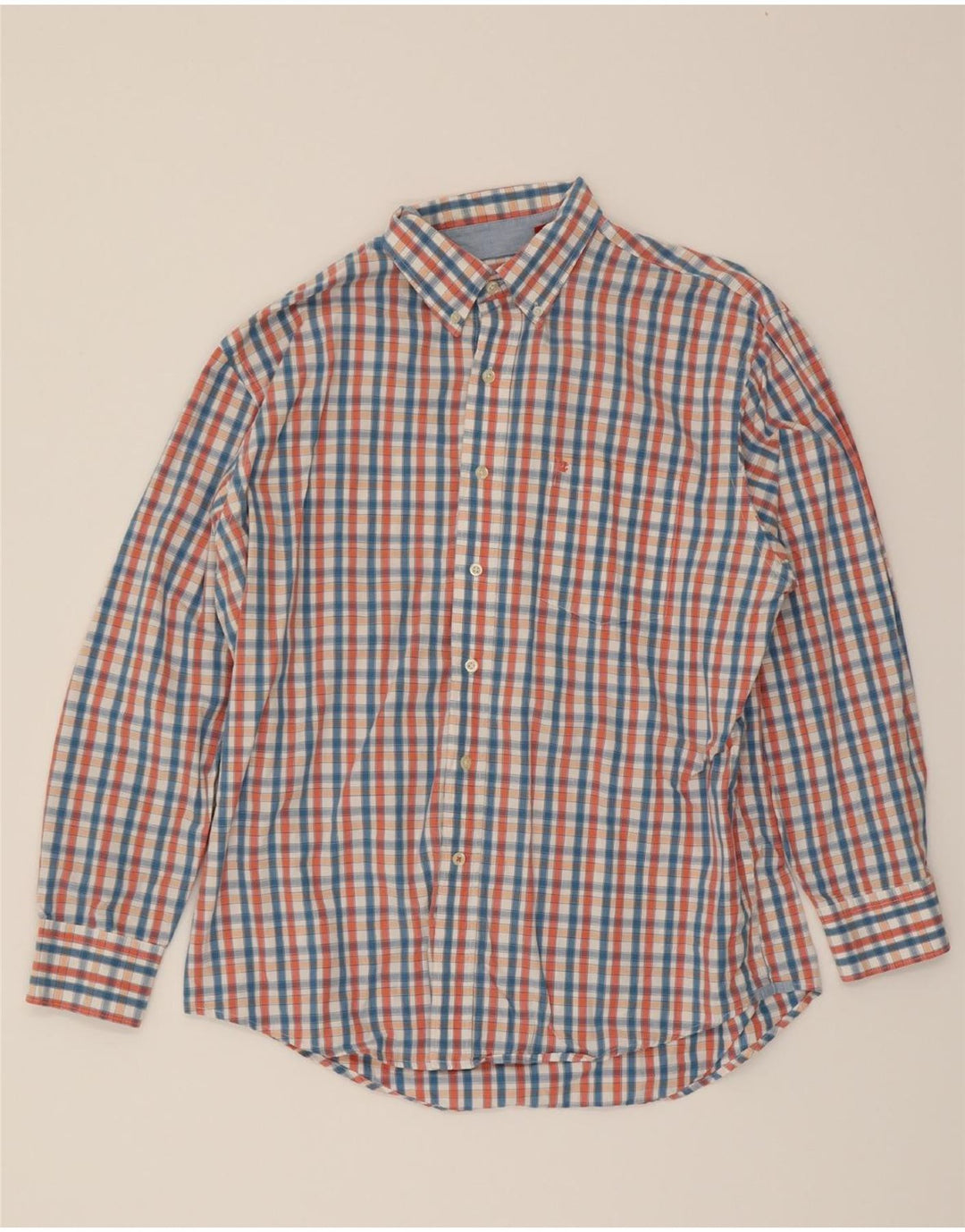 IZOD Mens Shirt Large Multicoloured Check Cotton Vintage Izod and Second-Hand Izod from Messina Hembry 