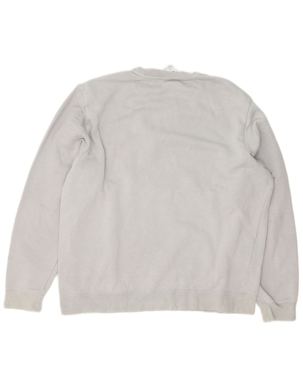 Nike Sweat-shirt graphique pour homme en coton color block Gris Taille L