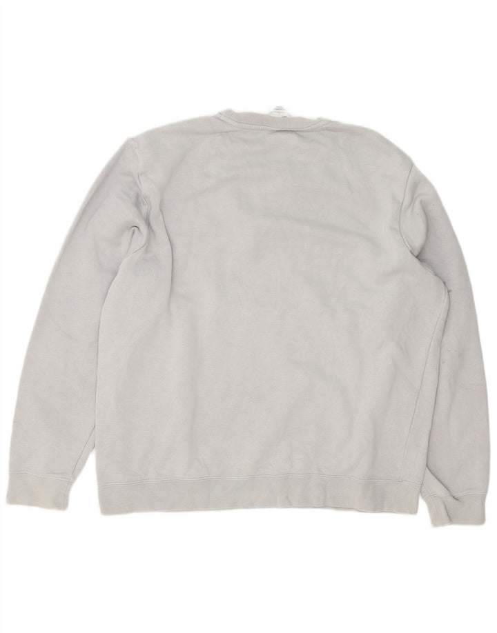 Nike Sweat-shirt graphique pour homme en coton color block Gris Taille L