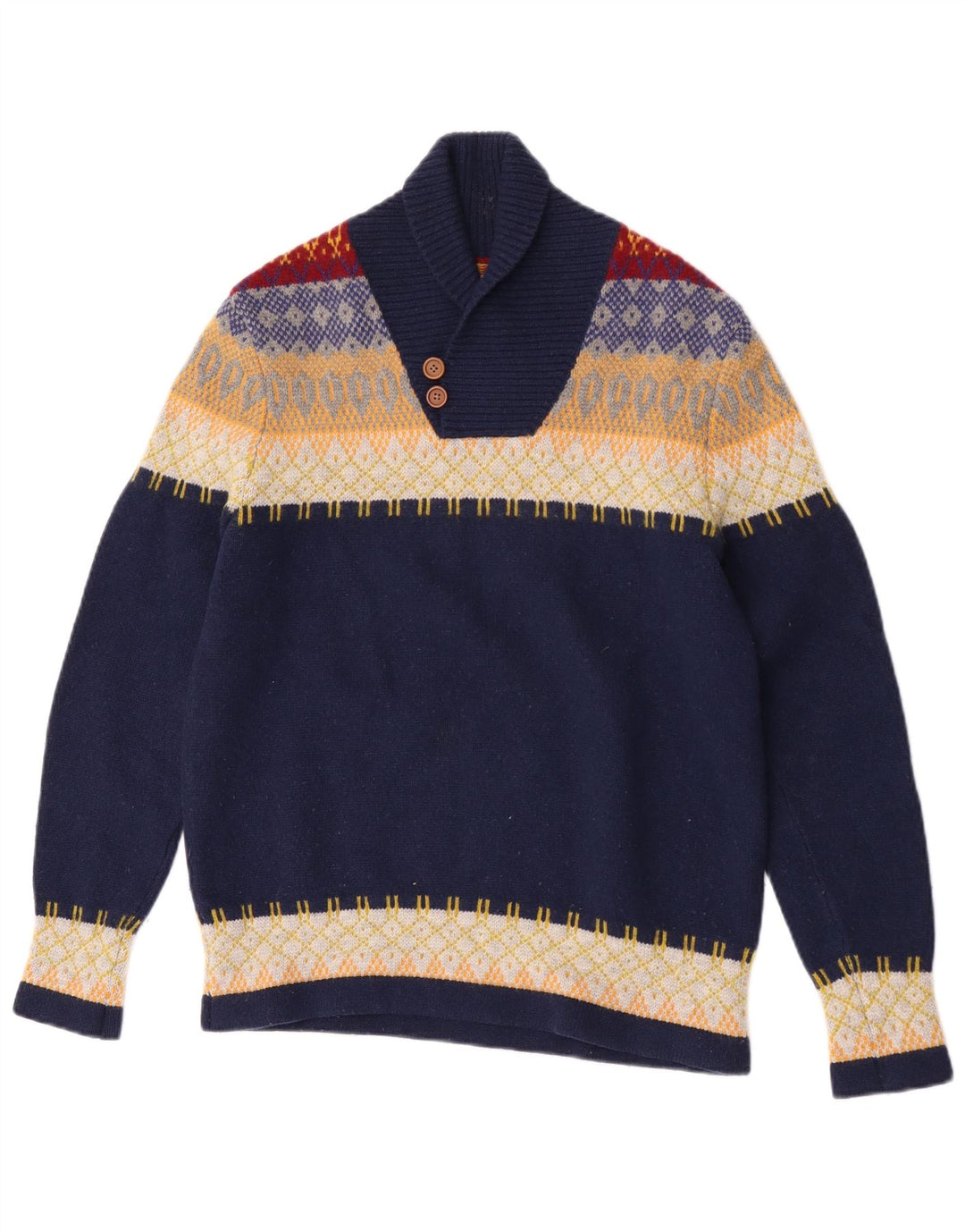 Levi's Pull Col Châle Homme Bleu Marine Moyen Colourblock