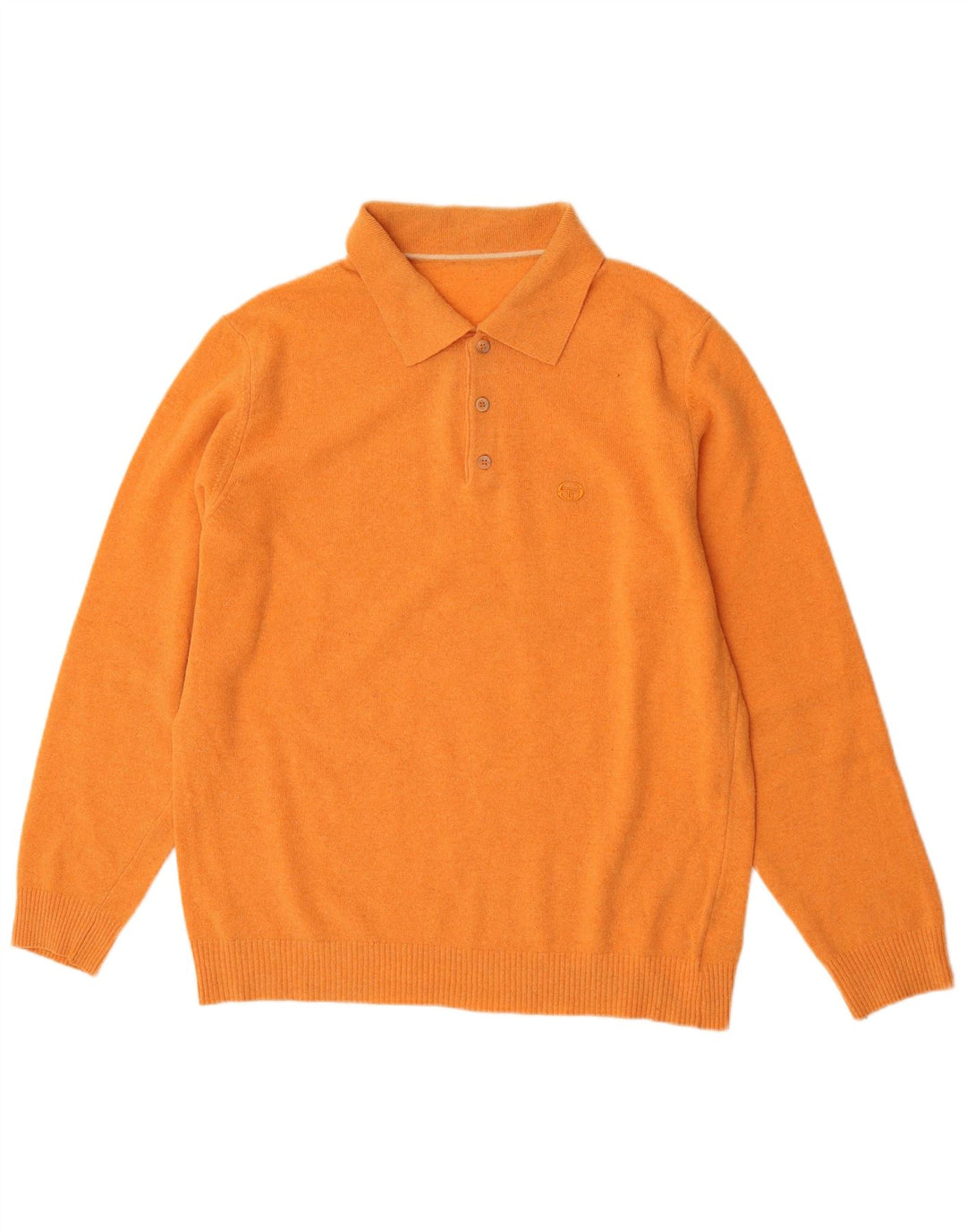 Sergio Tacchini Pull Col Polo Homme XL Orange Laine