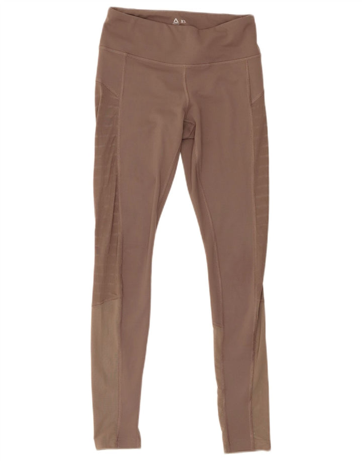 Reebok Leggings Femme UK 4/6 XS Beige