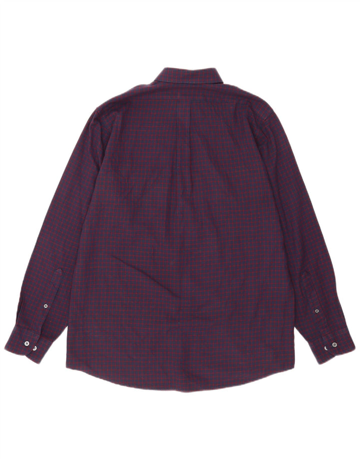 Pringle Chemise Homme Petit Vichy Violet Polyester