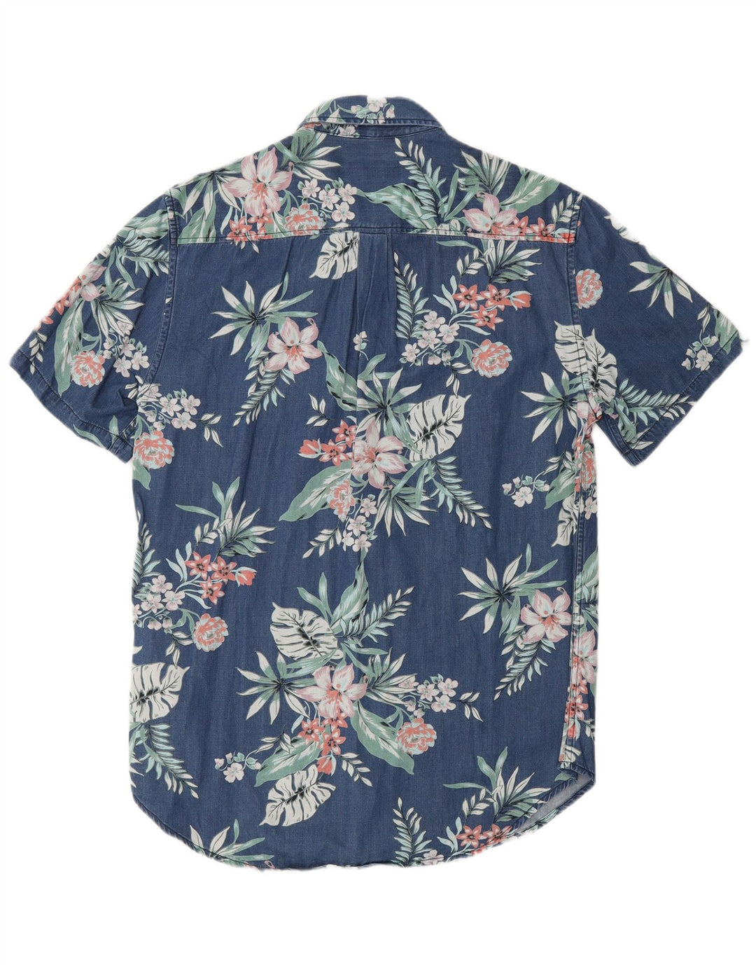 SUPERDRY Chemise à Manches Courtes Homme Bleu Marine Floral Viscose