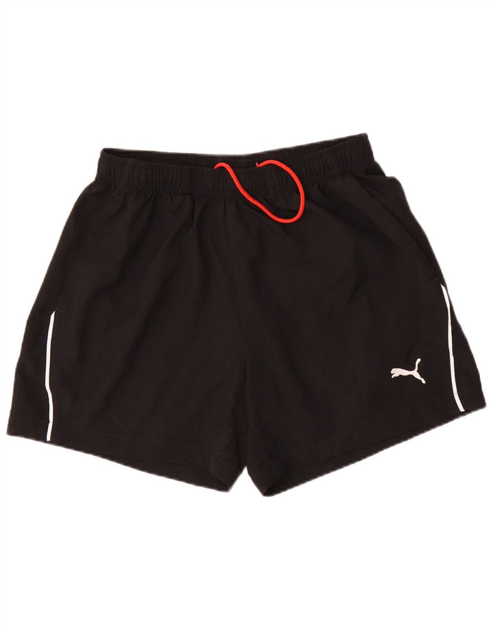 Puma Short de Sport Homme Noir Moyen Polyester