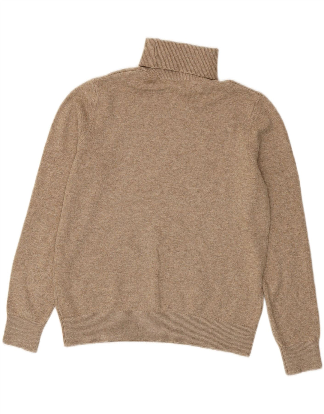 Marks & Spencer Pull col roulé pour femme UK 10 Petit Polyester Beige