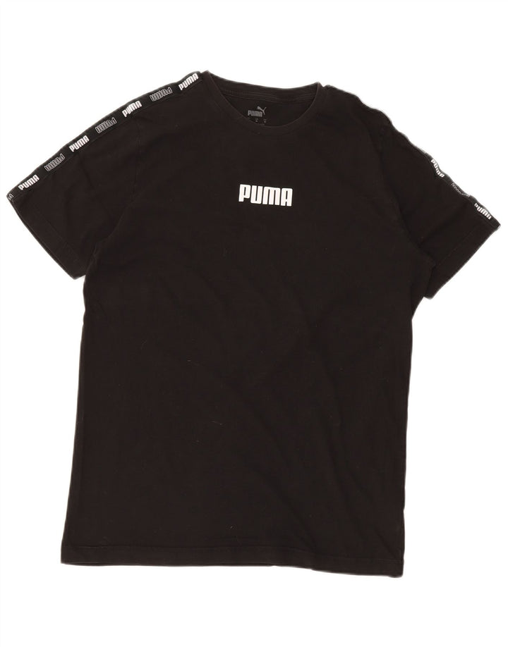 PUMA T-Shirt Graphique Homme Noir Moyen Coton