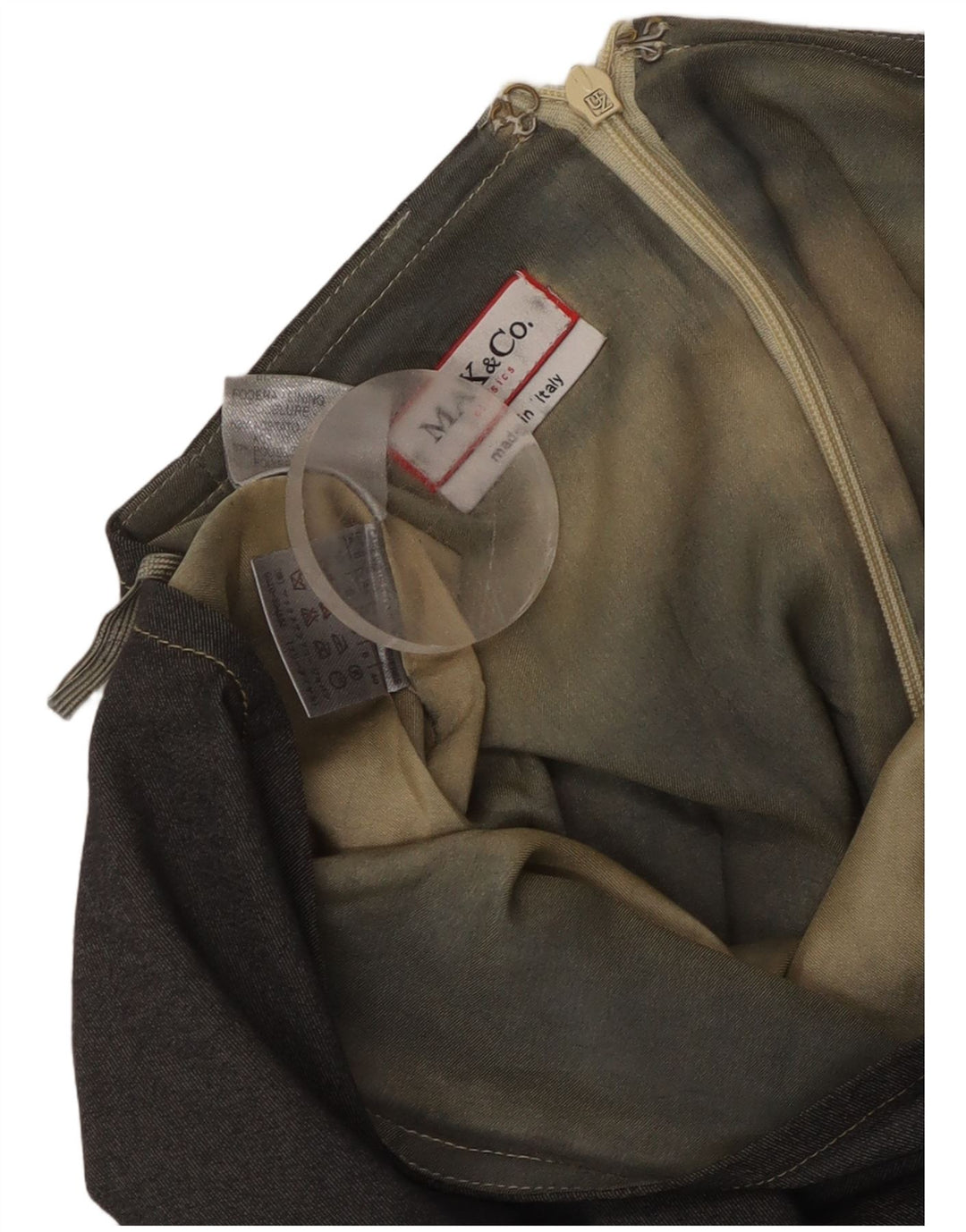 Max & Co. Jupe crayon femme UK 8 Small W28 Acétate gris