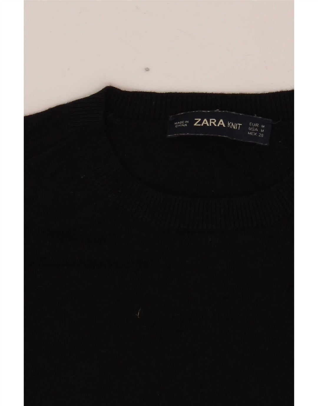 Zara Pull ras du cou pour femme UK 12 Noir moyen