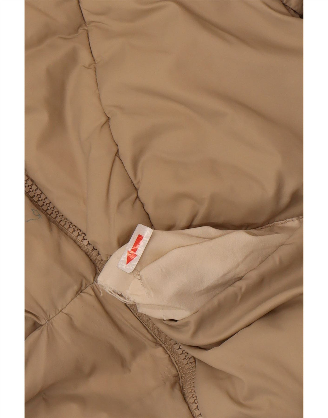 Zara Veste matelassée à capuche fille 11-12 ans Beige Polyester