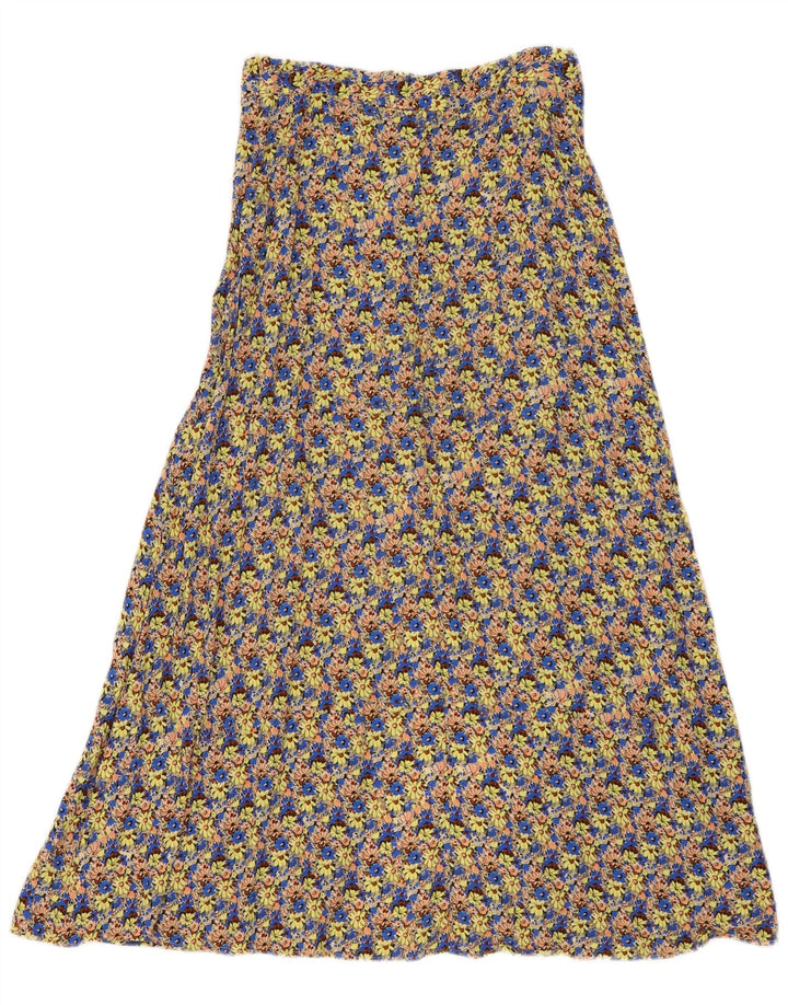 Zara Femme Jupe Maxi Moyenne W29 Multicolore Floral