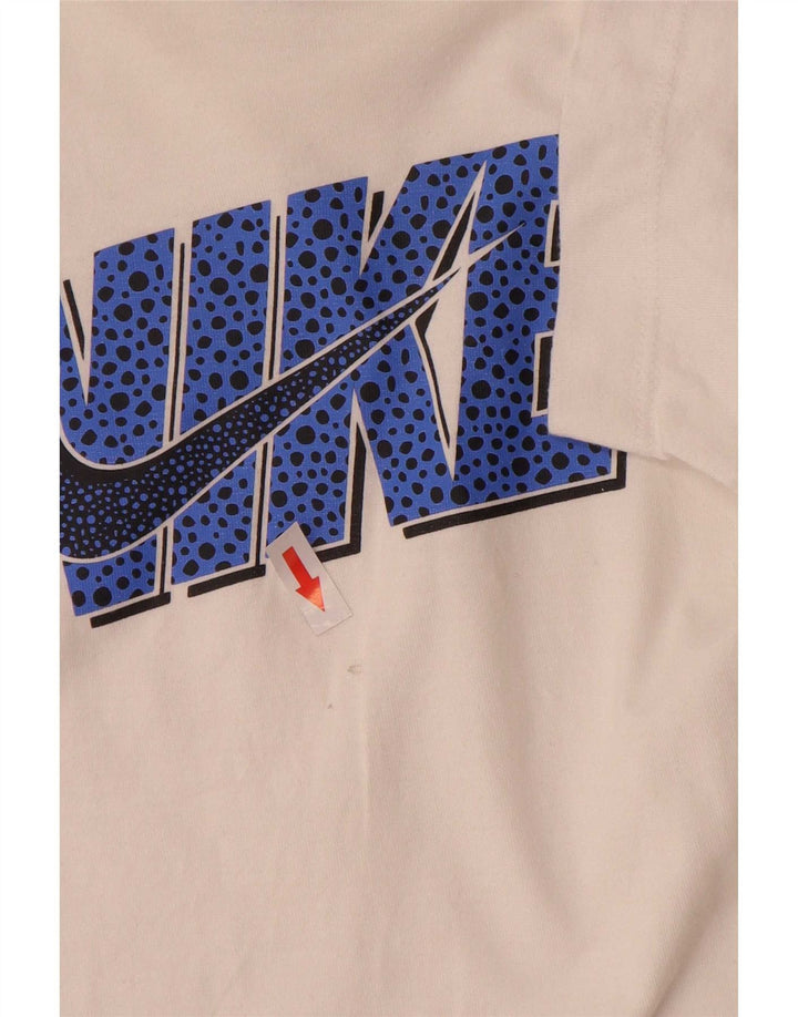 Nike T-Shirt Graphique Fille 10-11 Ans Blanc Moyen