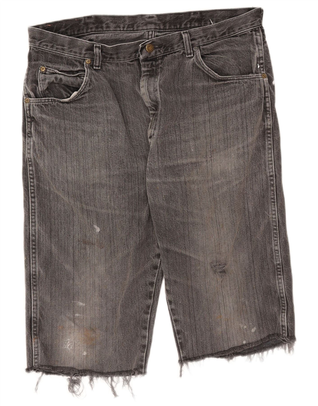 WRANGLER Short en Jean Homme W38 XL Gris Coton