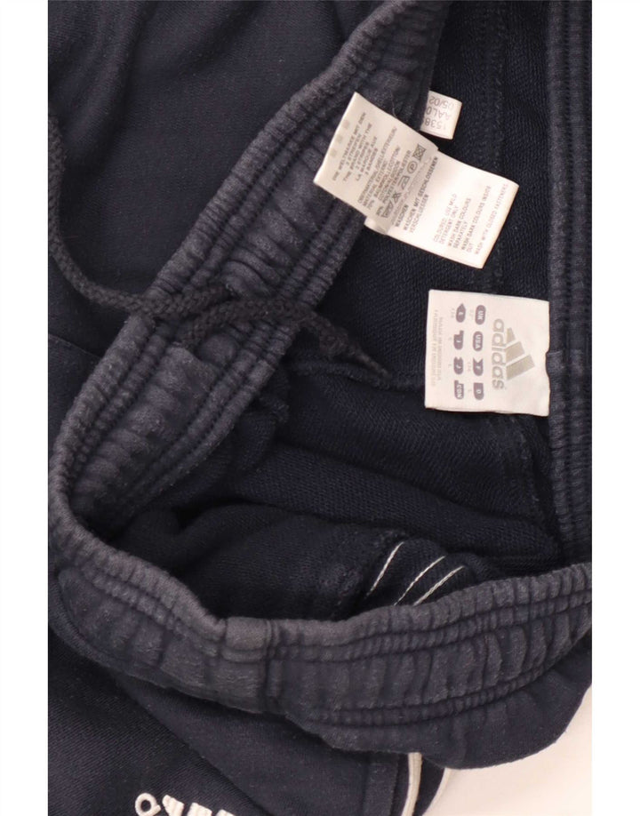Adidas Pantalon de survêtement pour homme en coton bleu marine moyen