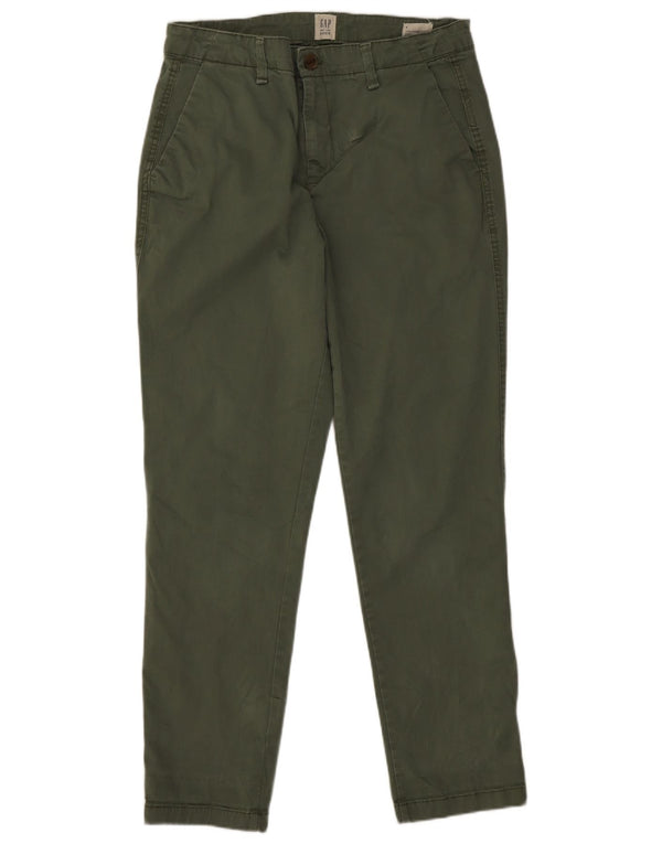Gap Pantalon court Girlfriend Slim pour femme US 6 Medium W30 L26 Kaki