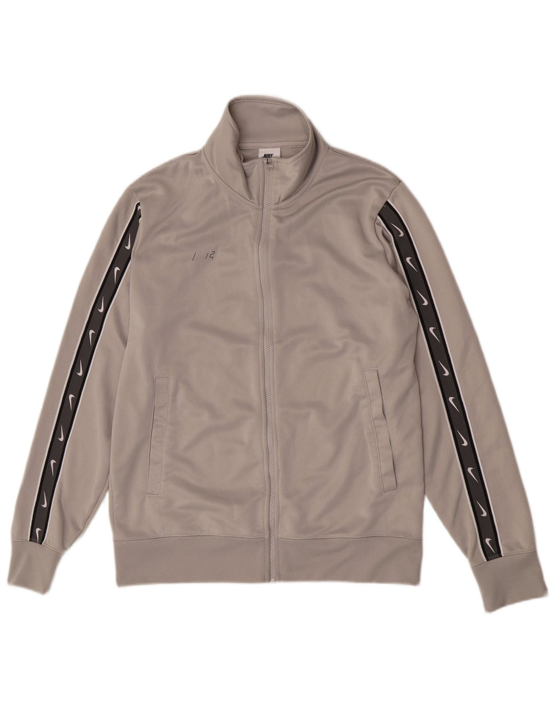 Nike Hommes Survêtement Top Veste Gris Moyen Colorblock Polyester