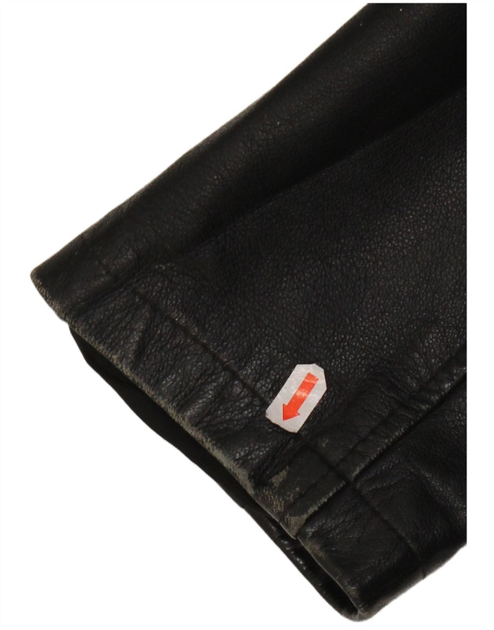 veste en cuir homme vintage IT 50 XL cuir noir