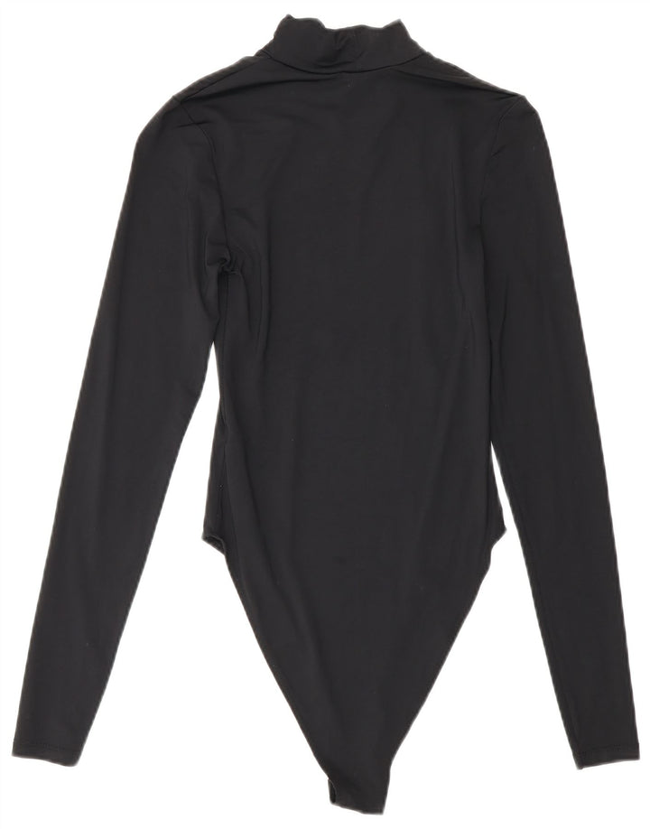 Zara Body à manches longues pour femme UK 8 Small Noir Polyamide