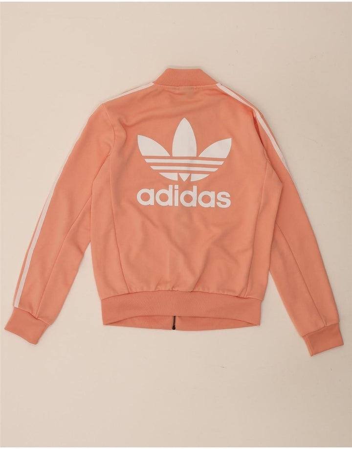 Adidas Veste de survêtement graphique pour femme UK 8 Petit Rose Polyester