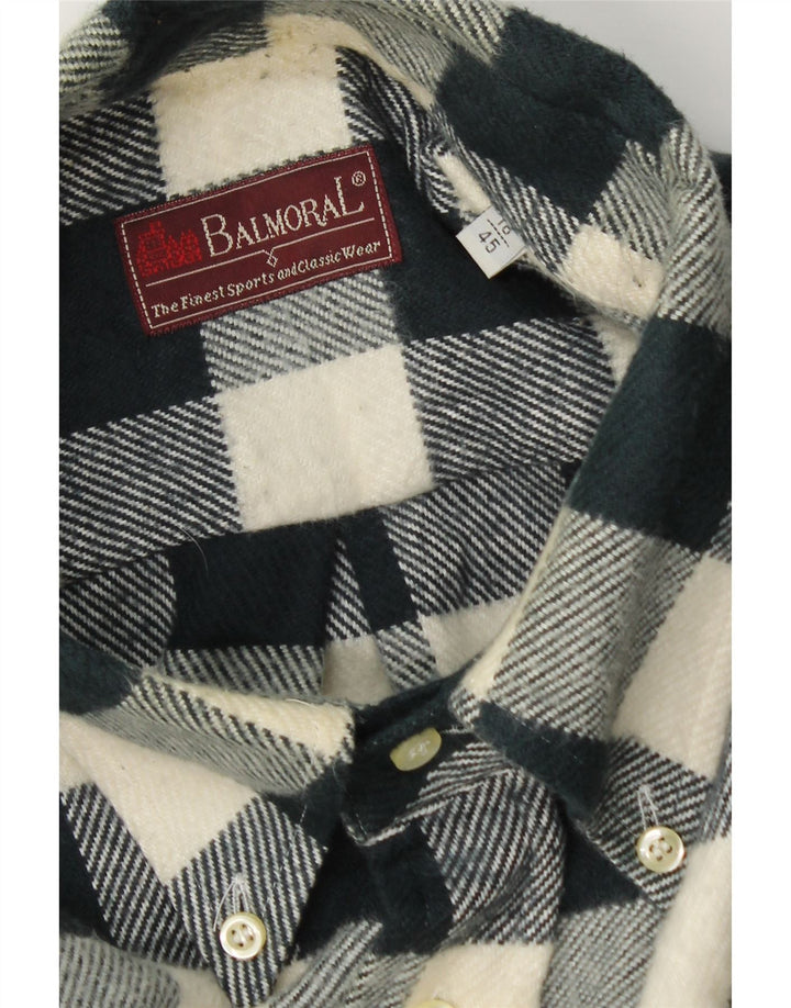 Balmoral Chemise en flanelle pour homme Taille 45 18 2XL Vichy vert