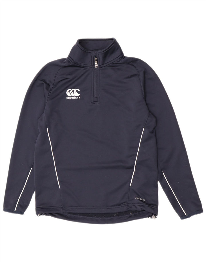 Canterbury Sweat-shirt col zippé garçon 11-12 ans Bleu marine Polyester