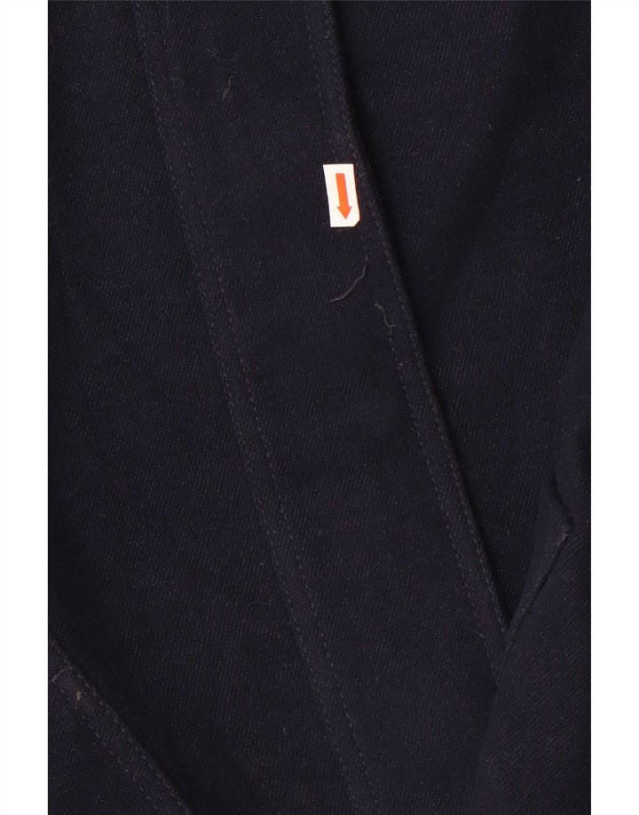 Topshop Veste parka surdimensionnée à capuche pour femme UK 10 Small Bleu marine