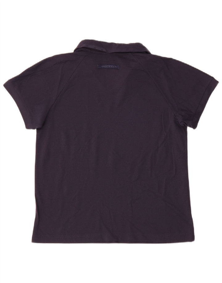 Armani Jeans Polo Femme UK 14 Bleu Marine Moyen