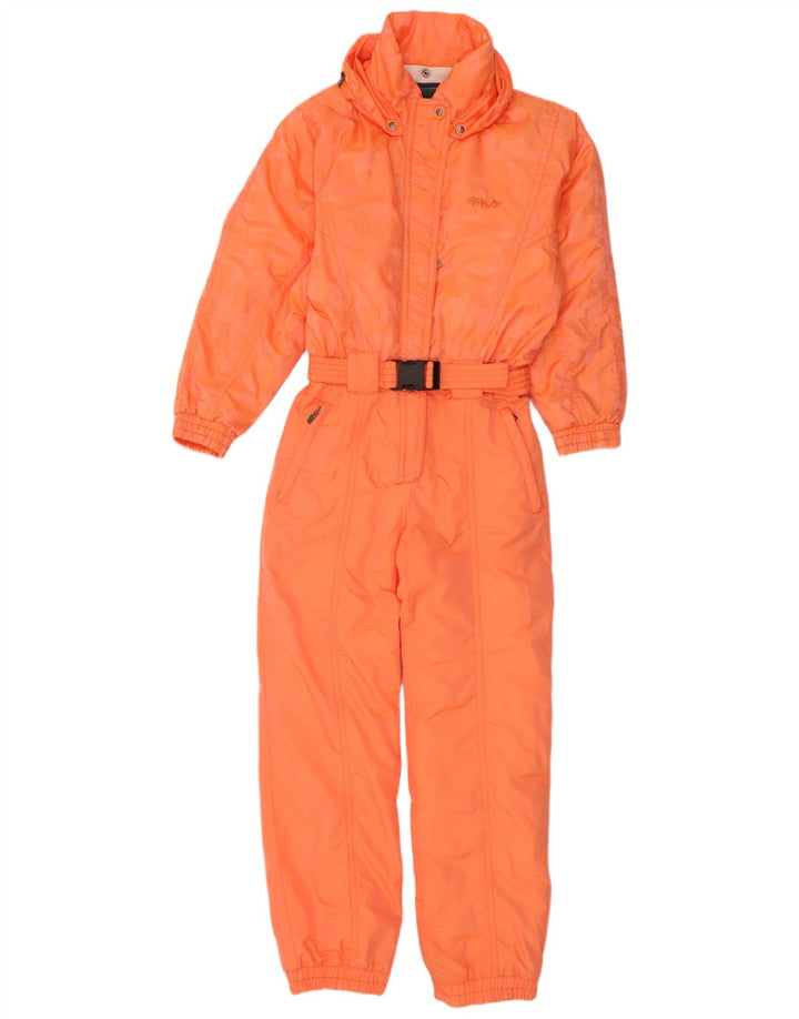 Fila Combinaison de ski à capuche pour femme UK 12 Orange moyen
