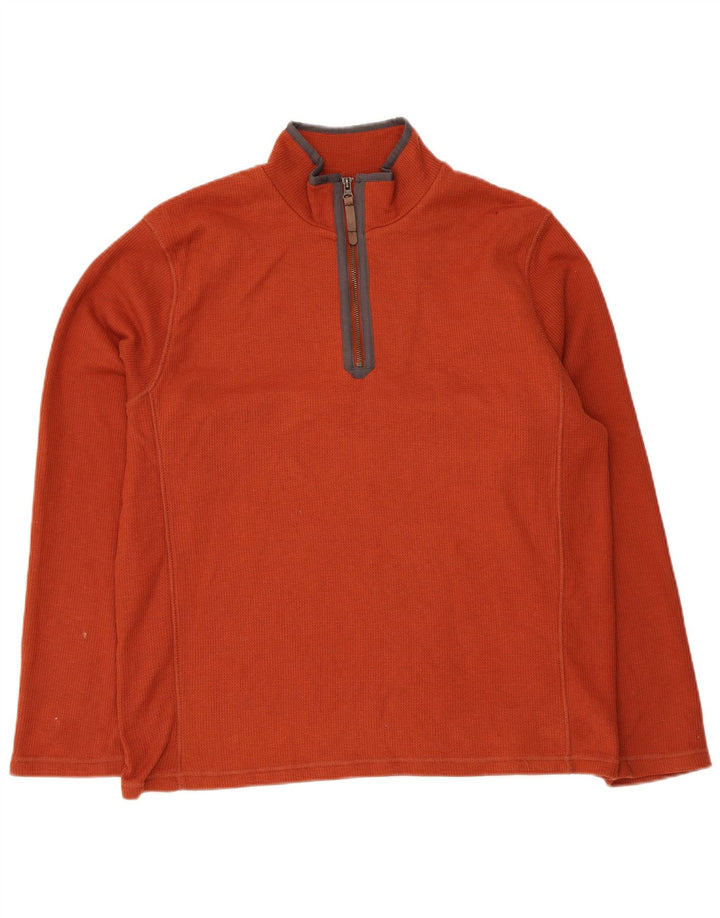 Mountain Warehouse Sweat-shirt à col zippé pour homme en polyester marron moyen