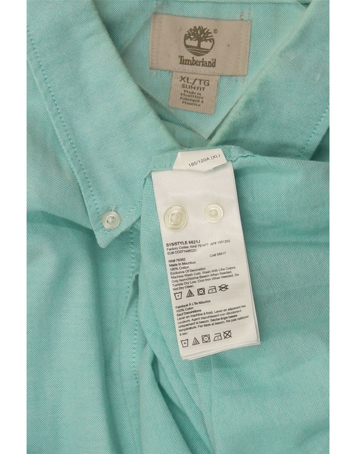 Timberland Chemise Slim Fit XL Coton Turquoise Homme