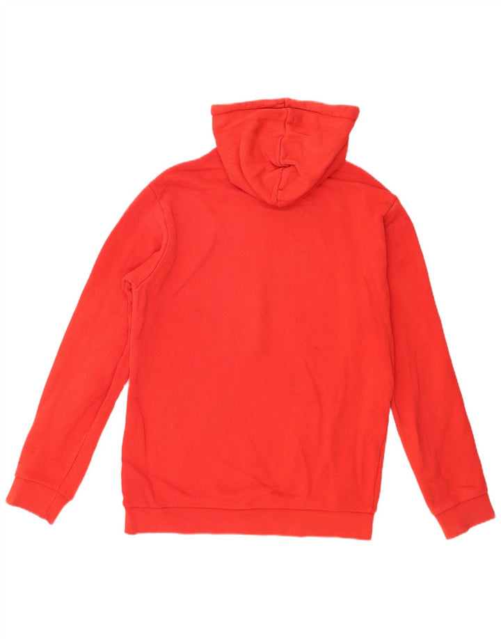 Adidas Pull à capuche graphique pour homme en coton rouge moyen