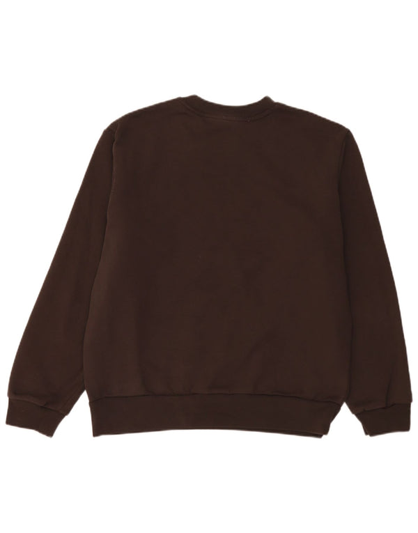 Lacoste Mens Classic Fit Sweatshirt Jumper Taille 5 Grand Coton Marron