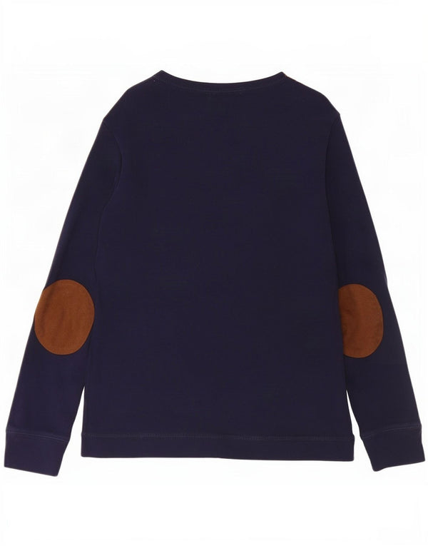 Ralph Lauren Womens Riding Top Long Sleeve UK 12 Medium Navy Blue