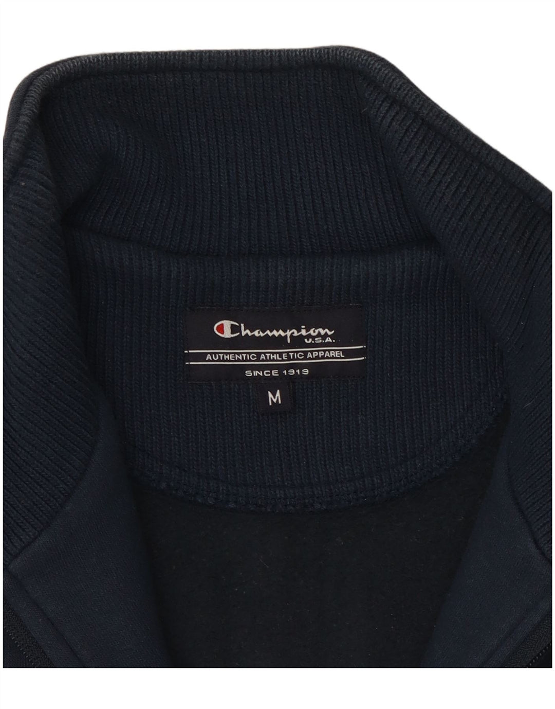Champion Veste de Survêtement Homme Bleu Marine Moyen Coton