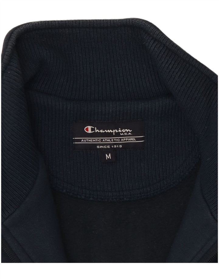 Champion Veste de Survêtement Homme Bleu Marine Moyen Coton