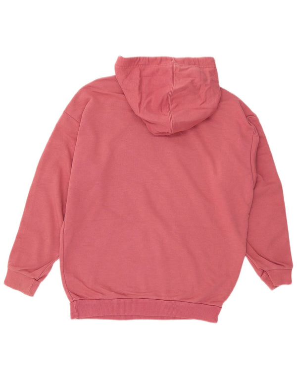 Adidas Pull à capuche surdimensionné graphique pour femme UK 10 Petit Rose Colorblock