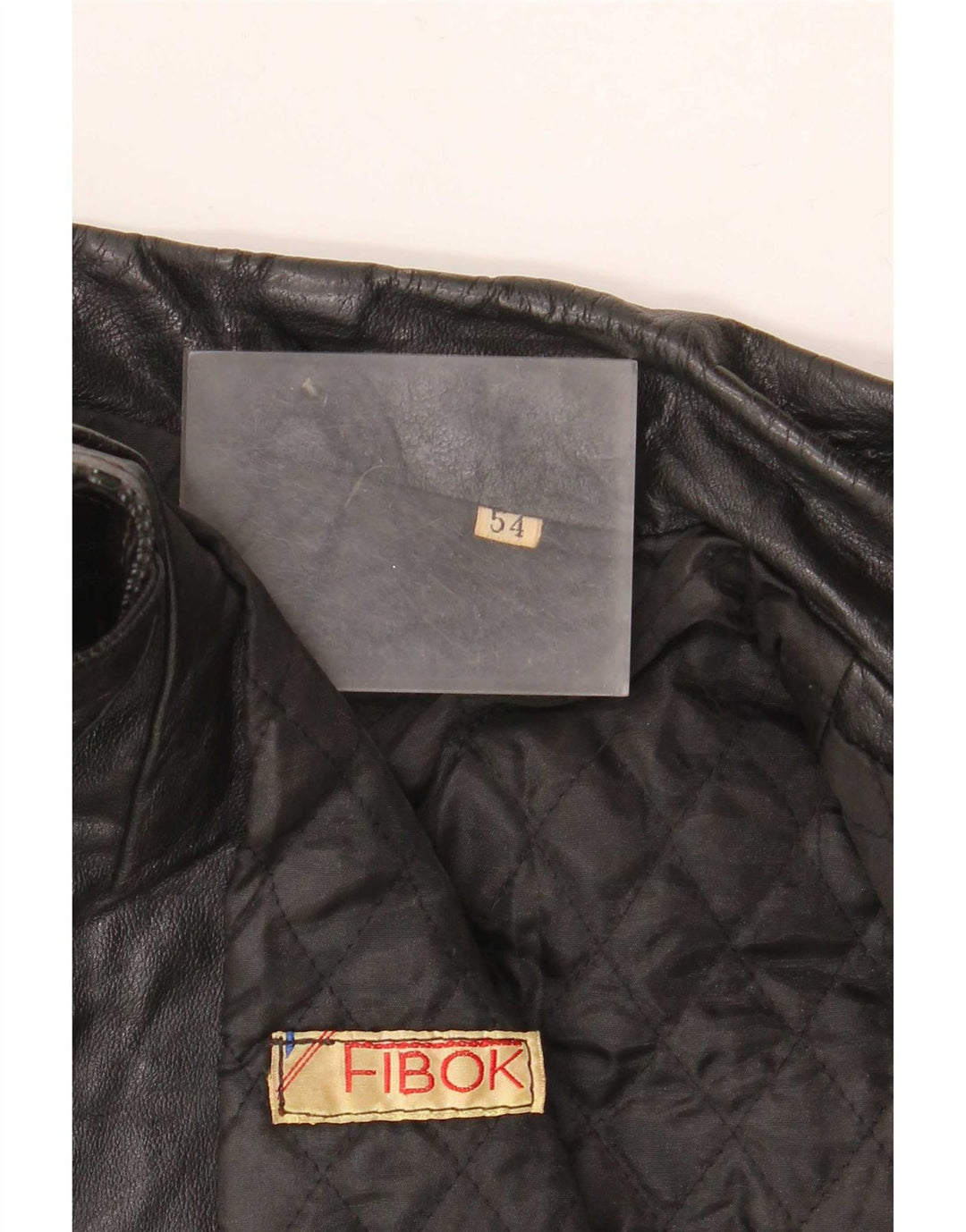 Fibok Veste en cuir pour homme IT 54 2XL Noir