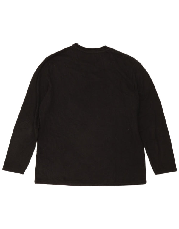 Zara Homme Top Manches Longues Grand Coton Noir