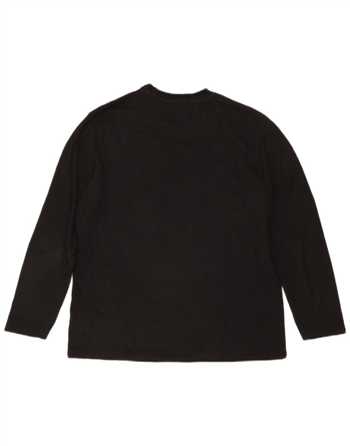 Zara Homme Top Manches Longues Grand Coton Noir