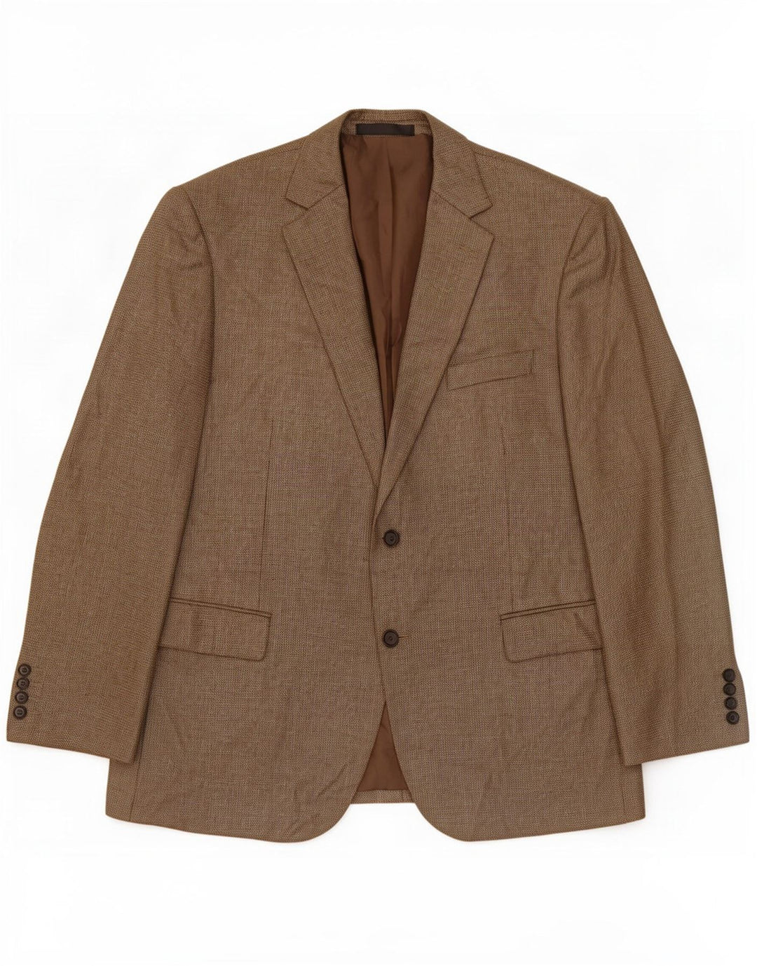 Marks & Spencer Veste blazer à 2 boutons pour homme UK 44 XL Marron Polyester