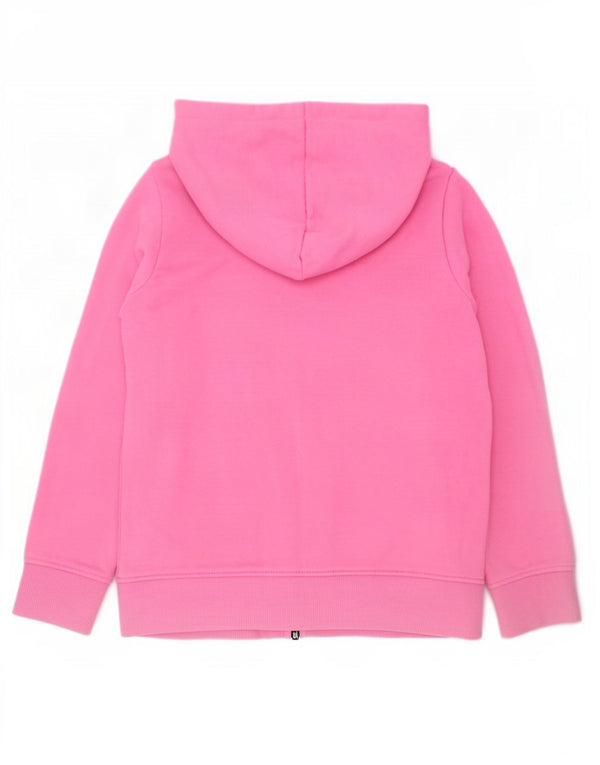 Joules Pull à capuche zippé fille 5-6 ans en coton rose