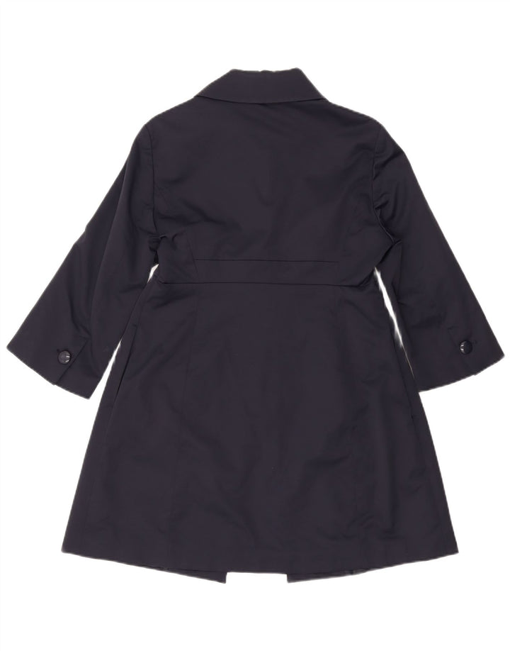 OLTRE Manteau à manches 3/4 pour femme UK 10 Petit coton bleu marine